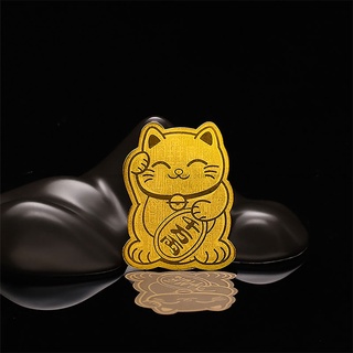 Sticker Mèo Thần Tài Ánh Kim Mini Dán Trang Trí Ốp Lưng Ví Túi Xách