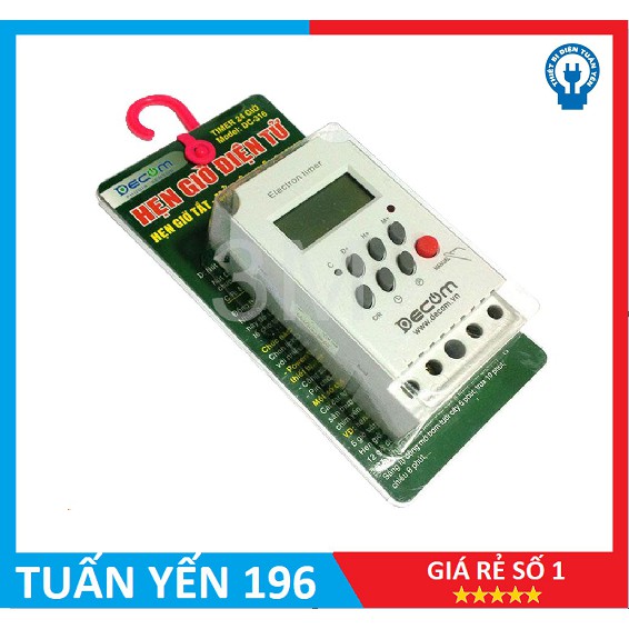 Ổ cắm hẹn giờ điện tử KG 316-II 28 lần bật tắt DECOM [Tuấn Yến -Có Sẵn ...