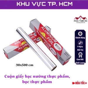 Cuộn giấy bạc nướng thực phẩm, bọc thực phẩm