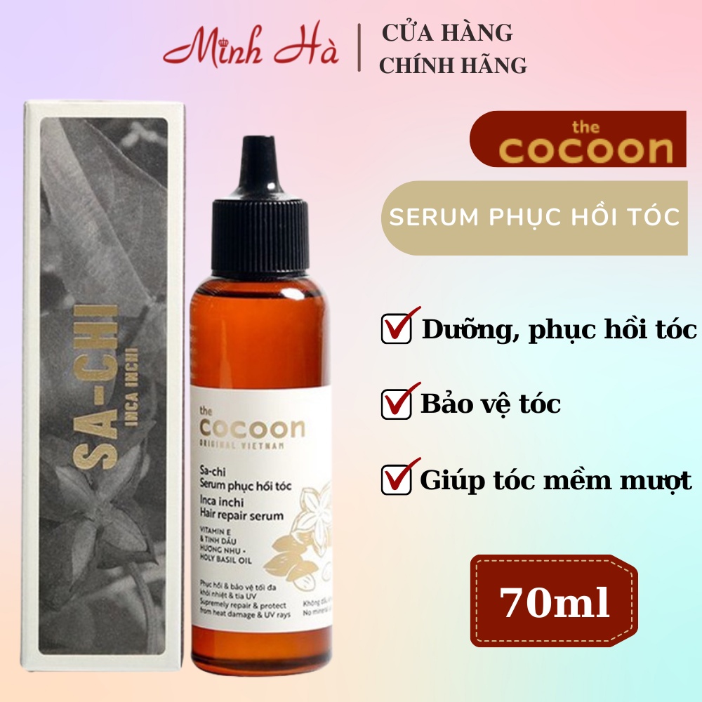 Sa-chi Serum phục hồi tóc Inca Inchi Hair Repair Serum 30ml của The Cocoon Vietnam