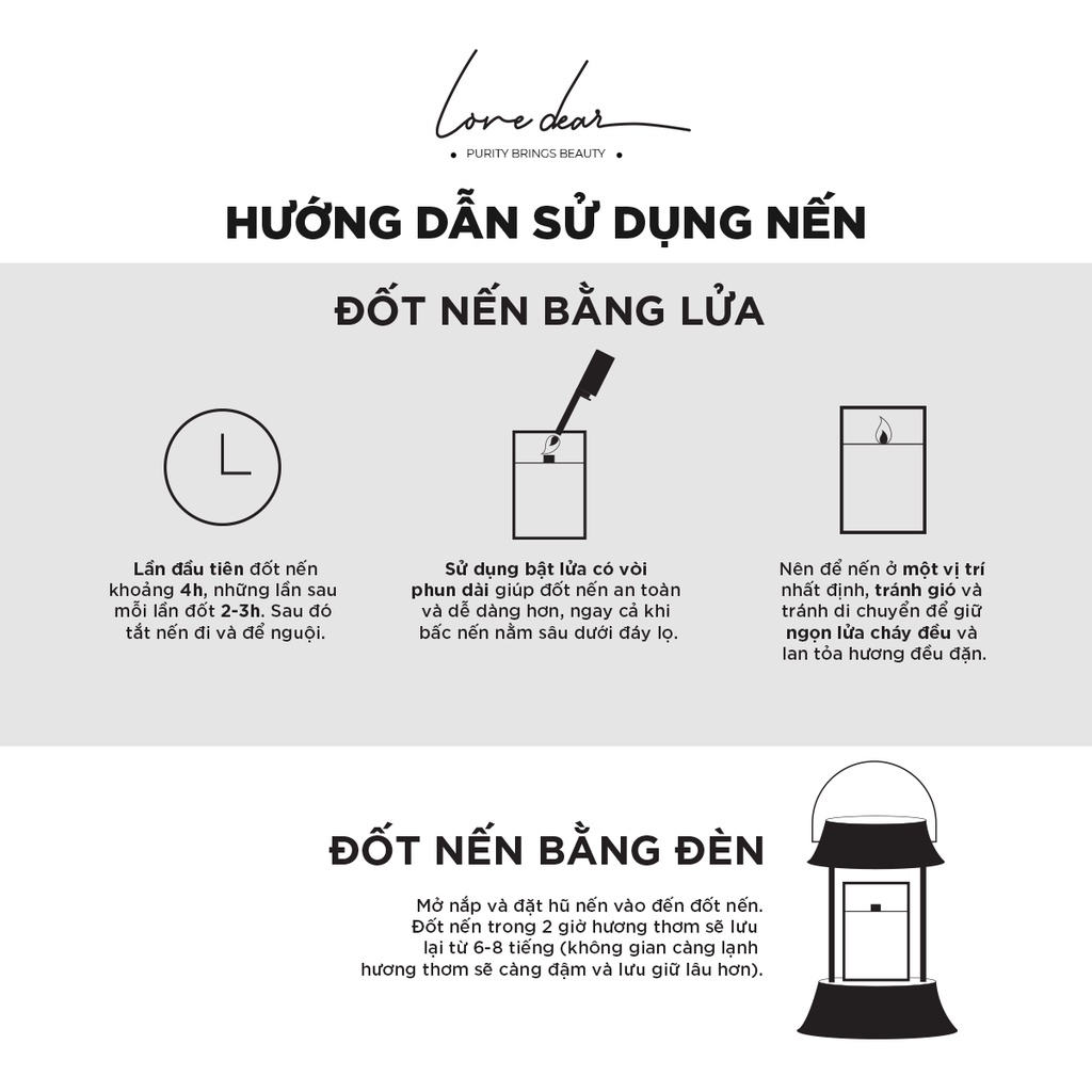 Ảnh Nến Thơm Phòng Cao Cấp LoveDear Make A Wish Từ Tinh Dầu Thiên Nhiên và Sáp Cọ - Trang Trí Decor 200g 3