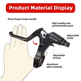BUCKLOS 2 Cần Phanh Xe Đạp Hợp Kim Nhôm Phanh Tay Cầm Đòn Bẩy MTB V-Brake Fit Đường Gấp Xe Đạp Trái Phải Tay Cầm