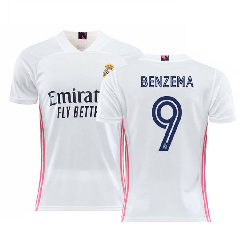 Áo thun đá banh in chữ Ramos Benzema James Isco thời trang 2020-2021 chất lượng cao