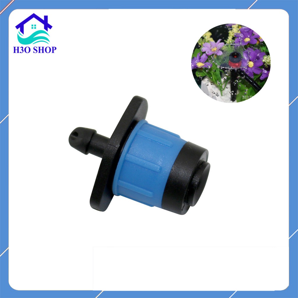 10 cái [ 10 cái ] Béc Tưới Gốc - Béc Xòe xanh 360 Độ, Chân 4mm ( chỉ xài dây 4x6) hoặc cắm thẳng ống 16 20 25 ldpe