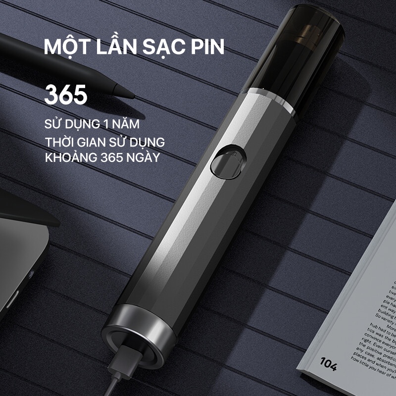 Ảnh Máy tỉa lông mũi Enchen EN001 sạc pin Type-C đầu cạo tròn ẩn tháo rời, động cơ mạnh mẽ giảm ồn 3