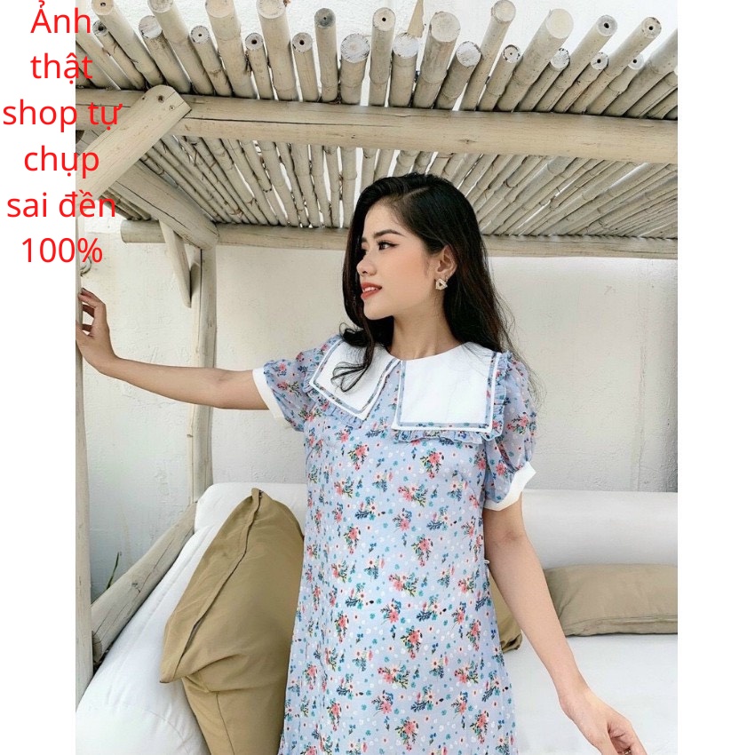 (XẢ LỖ )Váy bầu-đầm bầu hoa nhí Q0004 [ảnh và clip thật]