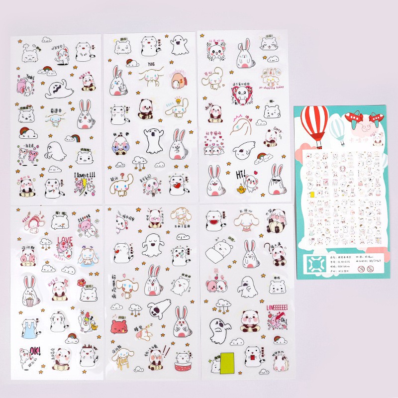 Set 6 Sticker Dễ Thương | Shopee Việt Nam