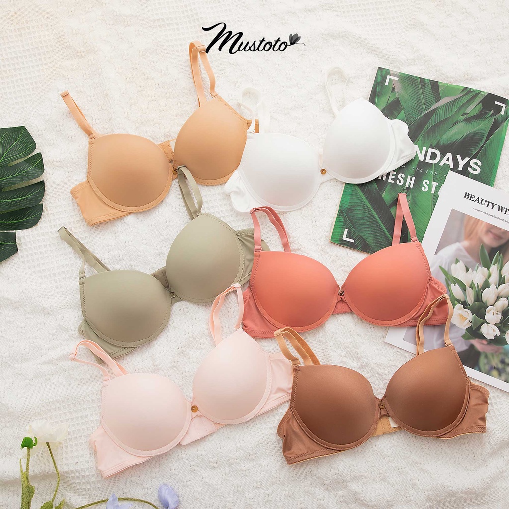 Áo Lót Nữ Mút Mỏng 1cm Có Gọng Mềm Nâng Ngực Calia Mustoto MA1701