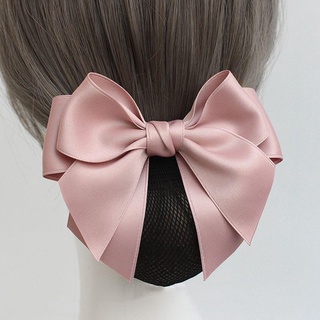 YONDR Hàn Quốc Bun Snood Vintage Nơ Y Tá Kẹp Tóc Khách Sạn Nữ Hairgrips Bao Lưới