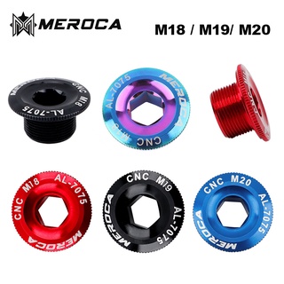MEROCA M19 / M18 / M20 Nắp Quay Phù Hợp Với Shimano MTB Xe Đạp Đường Bộ Crankset Bolt Cap CNC BMX Xe Đạp Crank Cover Vít