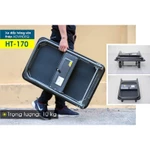 Xe đẩy hàng 4 bánh gấp gọn chở 170kg nhập khẩu Advindeq HT-170, Sàn sắt phủ hammertonne chống gỉ xước - BH 1 năm — ảnh 3