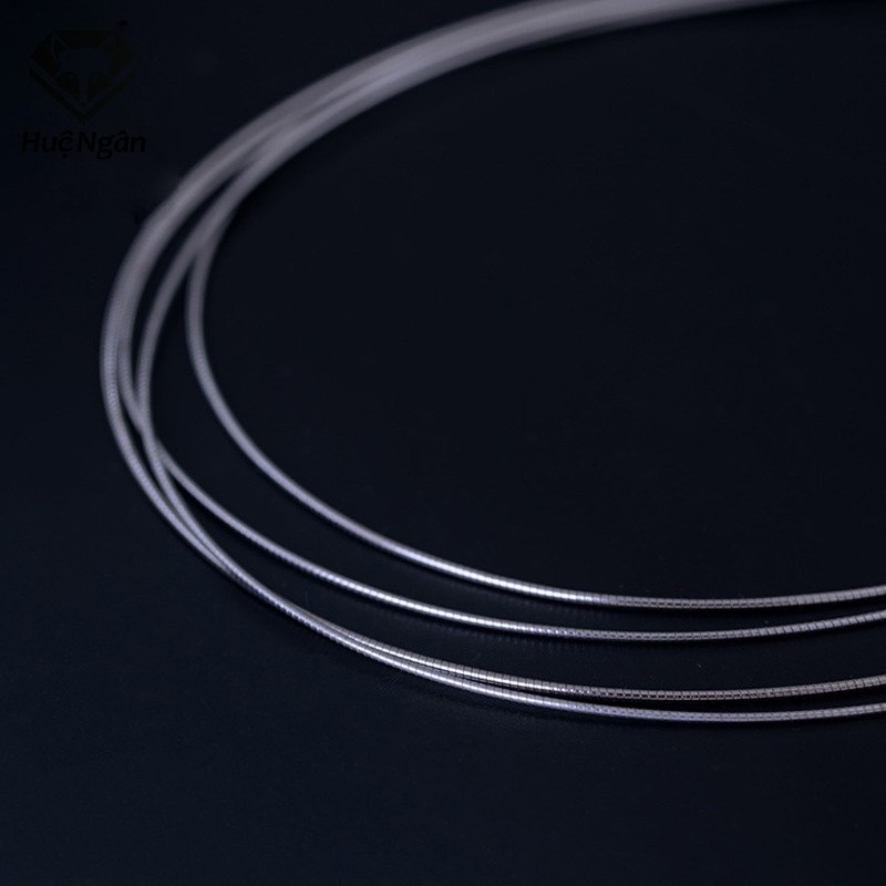 Ảnh Dây chuyền bạc Ý 925 Huệ Ngân Dây Kiềng Mềm 2