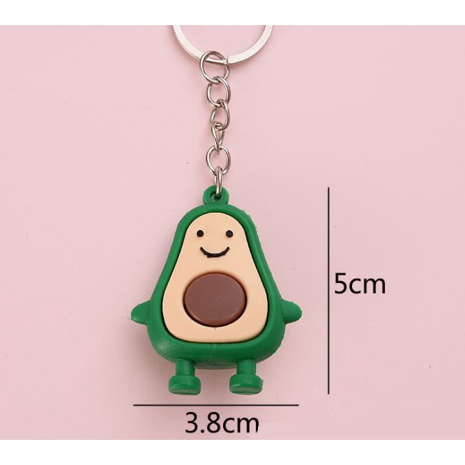 3 Móc Khóa Bơ Mặt Cười