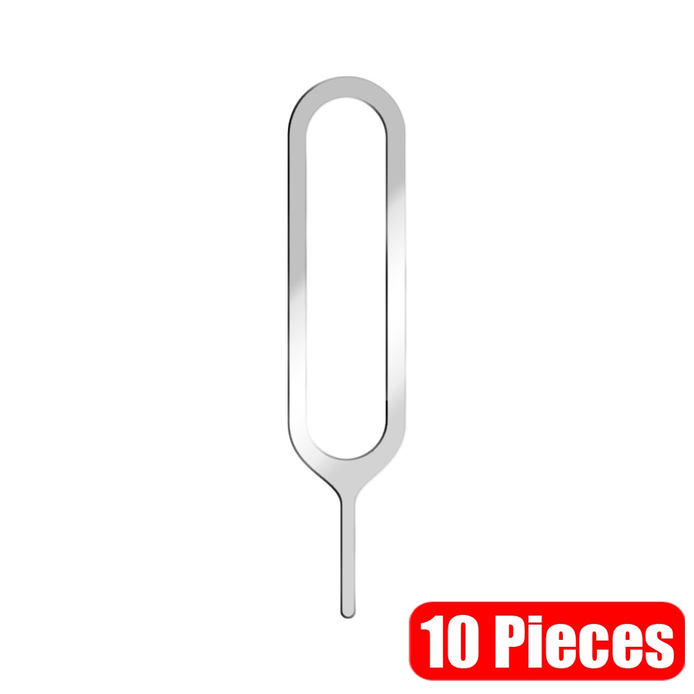 E-Kinlin 10 Cái / lốc Điện Thoại Thông Minh Sim Khay Đựng Thẻ Pin Loại Bỏ Đẩy Bỏ Bỏ Kim Dụng Cụ Mở Cho iPhone Android Điện Thoại