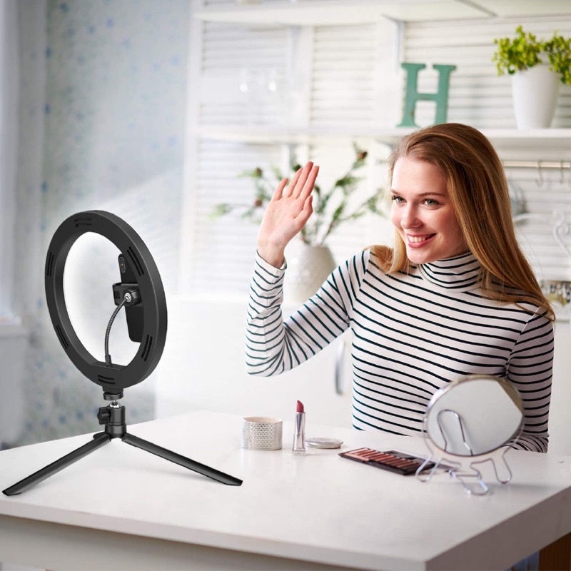 ĐÈN LED RING MINI CHO ĐT 5 ING ĐỂ BÀN HỖ TRỢ LIVESTREAM HIỆU TIANRUI ...