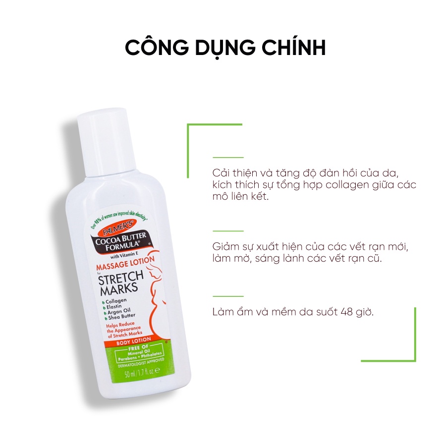 Mô tả Lotion ngăn ngừa và giảm rạn da khi mang thai Palmer's 50ml - 5