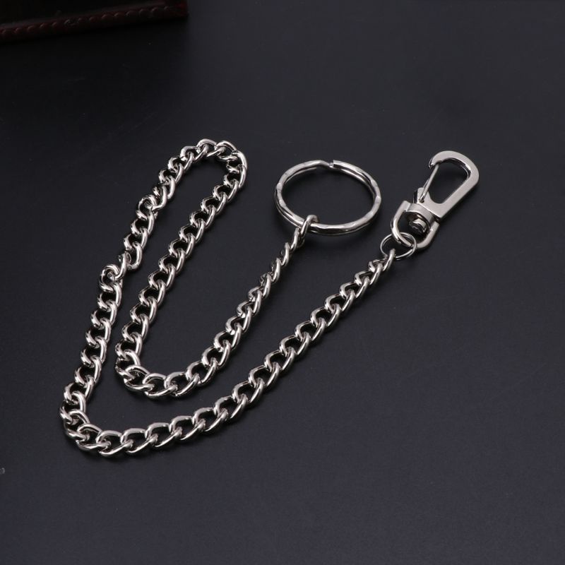 Dây Xích Quần PPY Bạc Hip Hop Rock Dây Xích Nhiều Lớp Hip Hop Punk Dây Xích Với Tôm Hùm Khóa Cho Quần Jean Và Trượt Tuyết