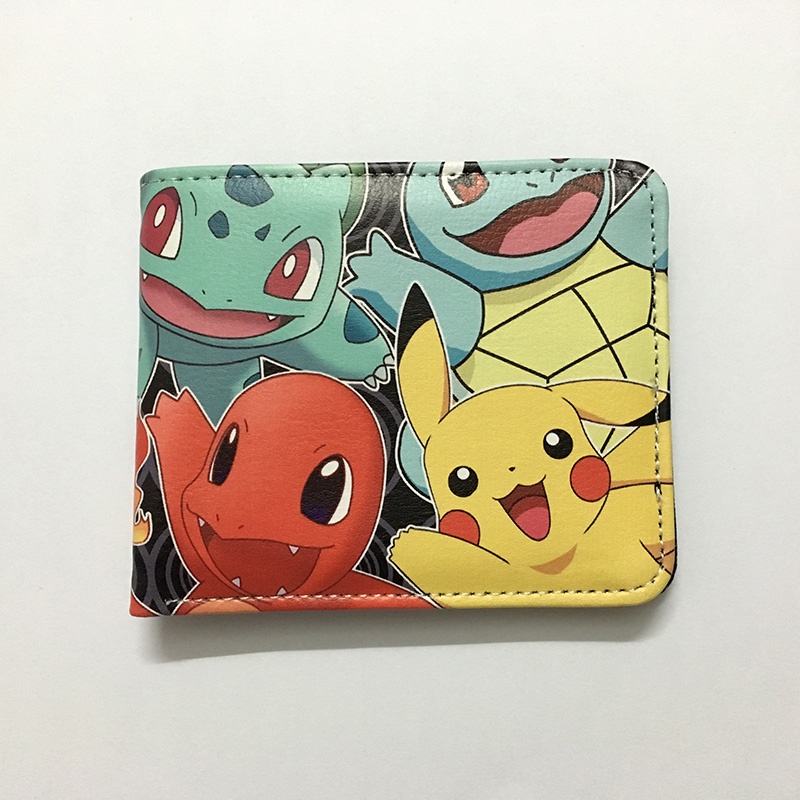 Ví Ngắn Gập Đôi In Hình Pikachu Hoạt Hình Pokemon