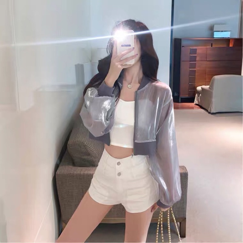 Áo khoác trong suốt thời trang
