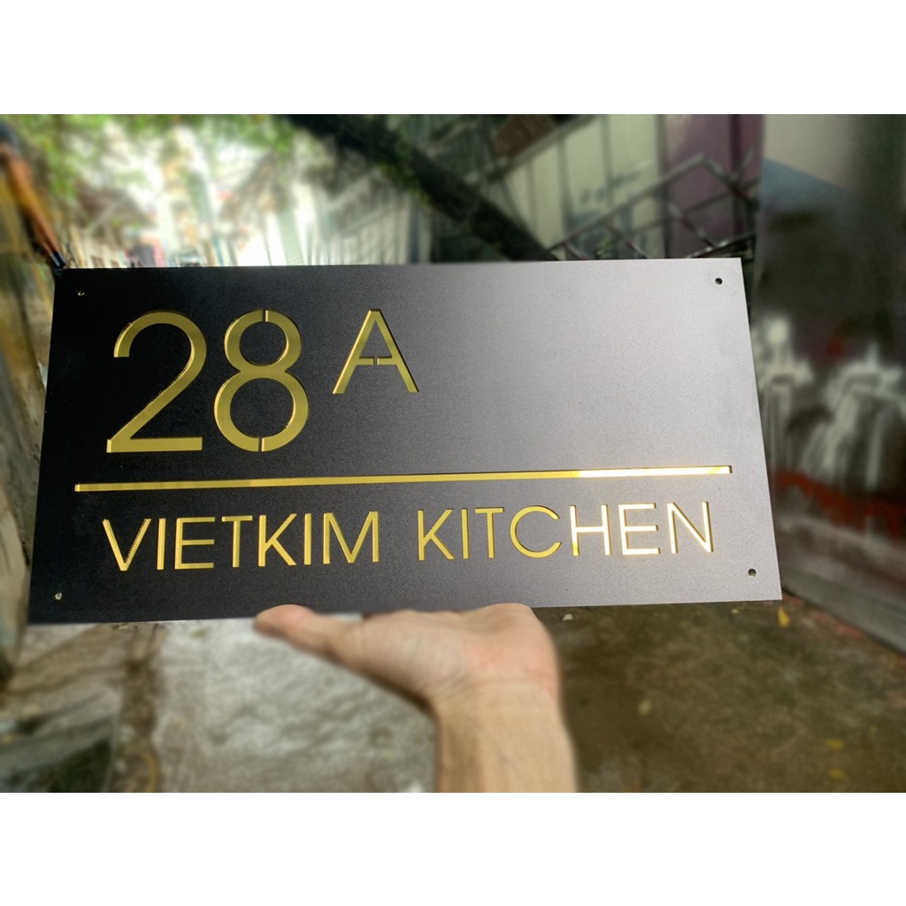 Biển số nhà. Bảng số nhà. Đặt hàng theo yêu cầu. BSN-27