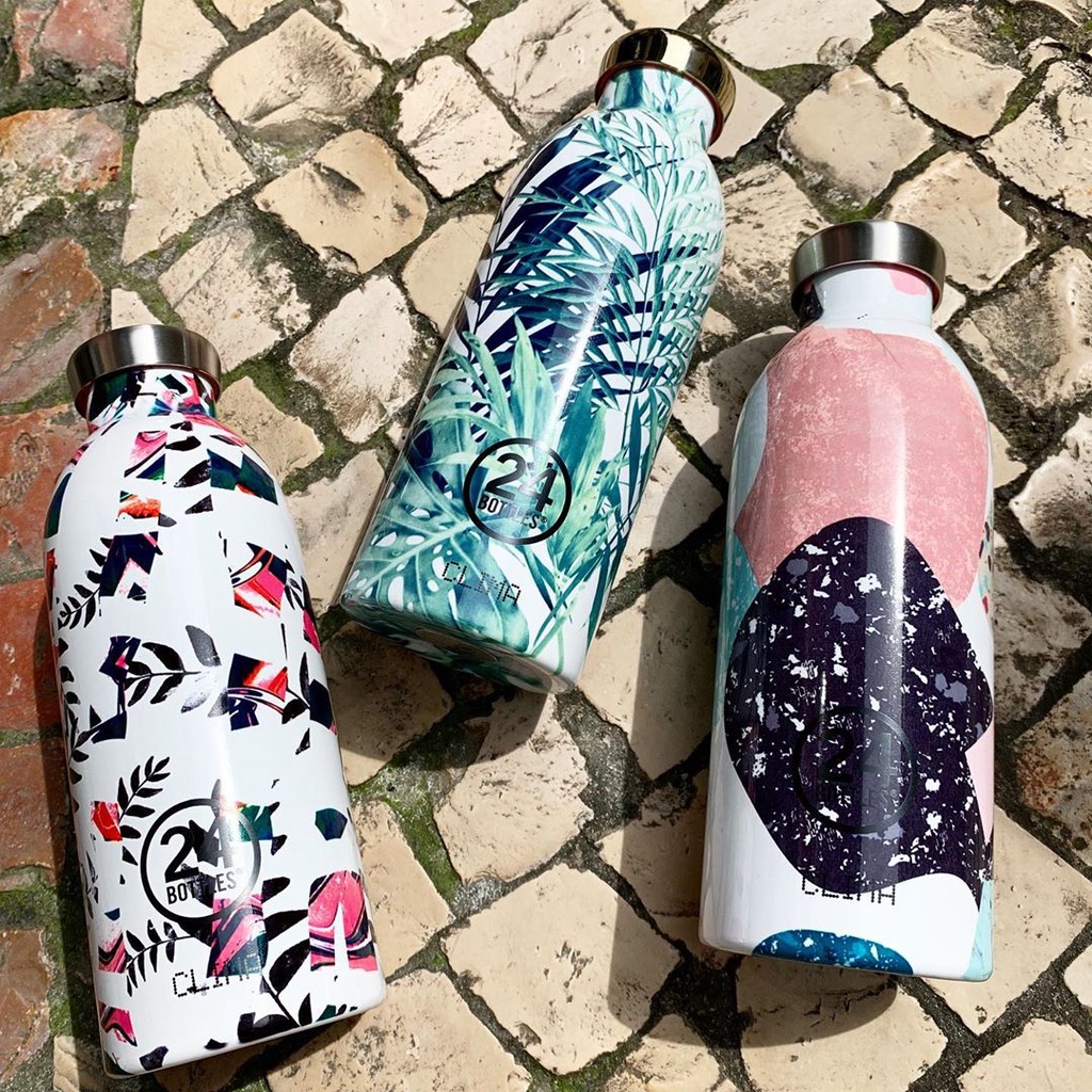 Mô tả Bình giữ nhiệt chân không 24Bottles Clima họa tiết Lush chất liệu thép không gỉ - 1