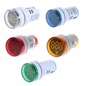 EDB * Màn hình LED kỹ thuật số Vôn kế AC 60-500V Đồng hồ đo điện áp Đồng hồ đo màn hình