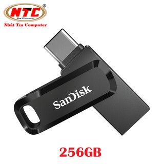 USB OTG Sandisk Ultra Dual Drive Go USB Type-C 3.1 256GB 400MB/s - SDDDC3-256G-G46 (Đen) - Phụ Kiện Nhất Tín