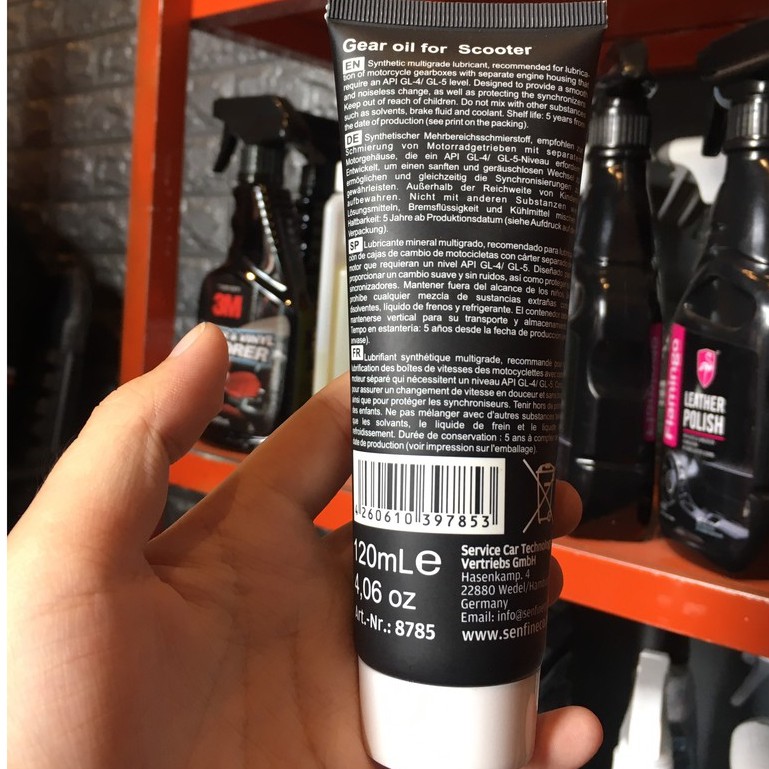 Dầu nhớt hộp số, nhớt láp Senfineco Scooter Gear Oil 80W-90 8785 120ml