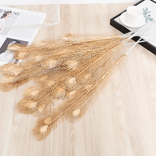 Cành Lá Giả, Cắm Điểm Phủ Sơn Nhũ Vàng Cao Cấp, Decor, Trang Trí Nhà Cửa, Khách Sạn, Văn Phòng