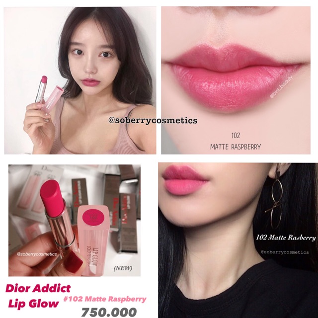 Son d ng DIOR ADDICT LIP GLOW Spring 2018 No.102 Matte Raspberry Shopee Vi t Nam