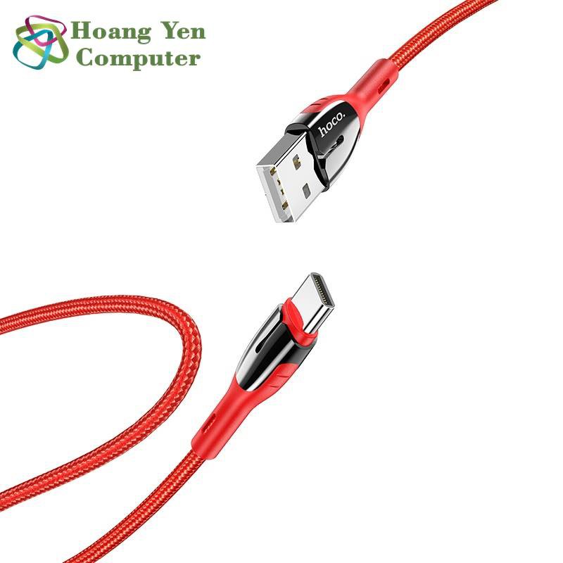 Cáp Sạc TYPE C Hoco U89 Cho Android Dây Dù 1.2M - BH 6 Tháng Chính Hãng (MÀU SẮC NGẪU NHIÊN) - Hoàng Yến Computer