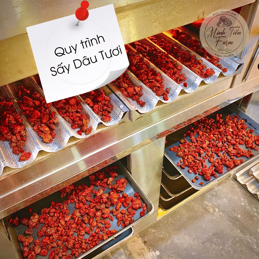 Dâu tây sấy dẻo (sấy lạnh) - Minh Tiến Farm - Đặc sản Đà Lạt
