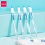 Combo Bút bi bấm văn phòng 3 mực xanh đen đỏ ngòi 0.5mm 0.7mm Deli viết nét đều trơn tru học sinh