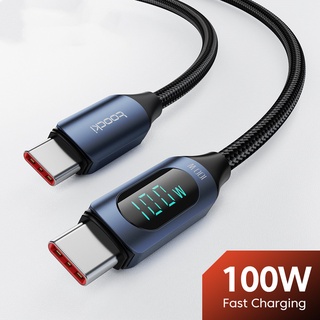 Dây Cáp Sạc Nhanh 100W USB Type C Sang Type C 66W Có Màn Hình LED Hiển Thị