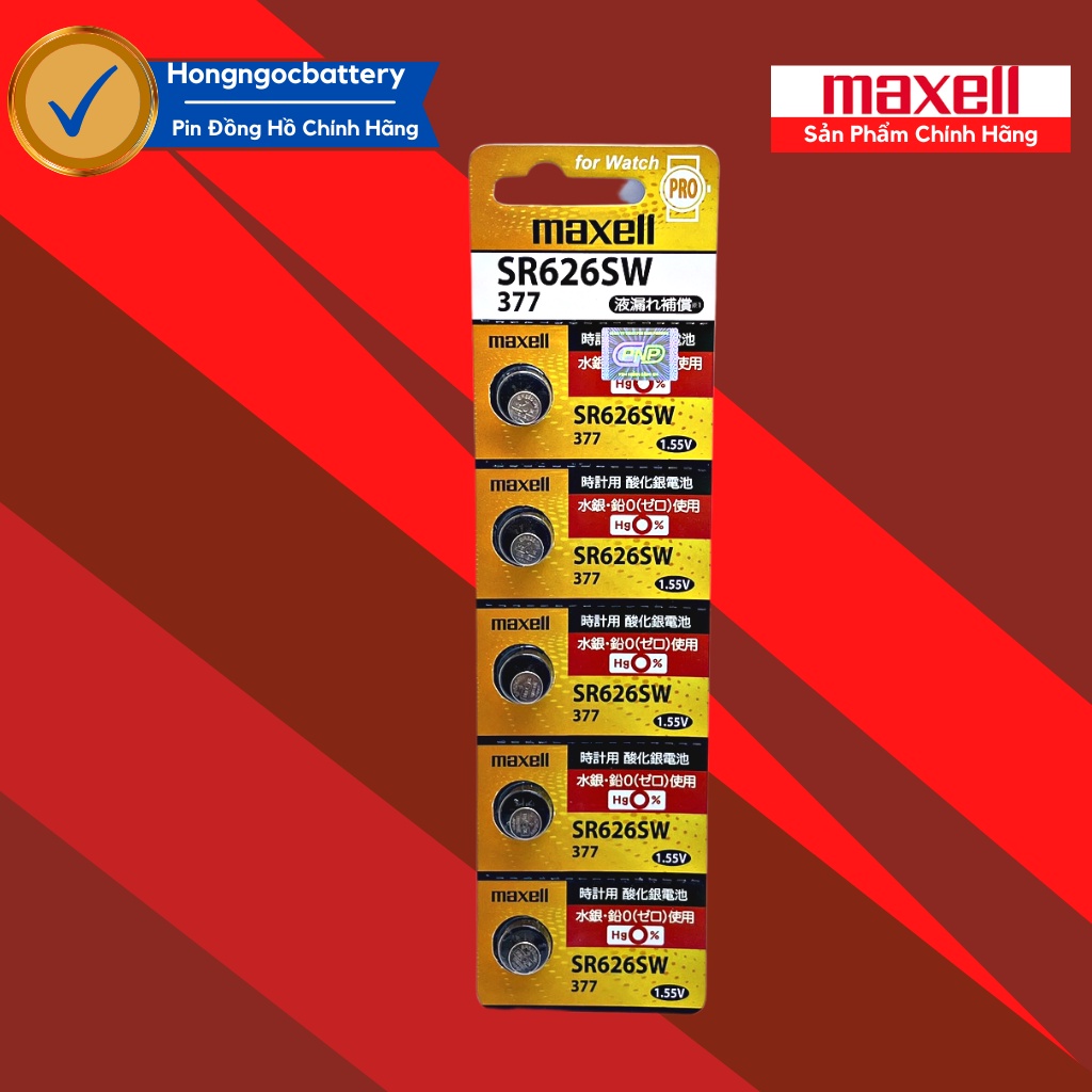 5 Viên Pin Đồng Hồ SR626 / SR621 / SR716 / SR521 / SR616 / SR516 ...