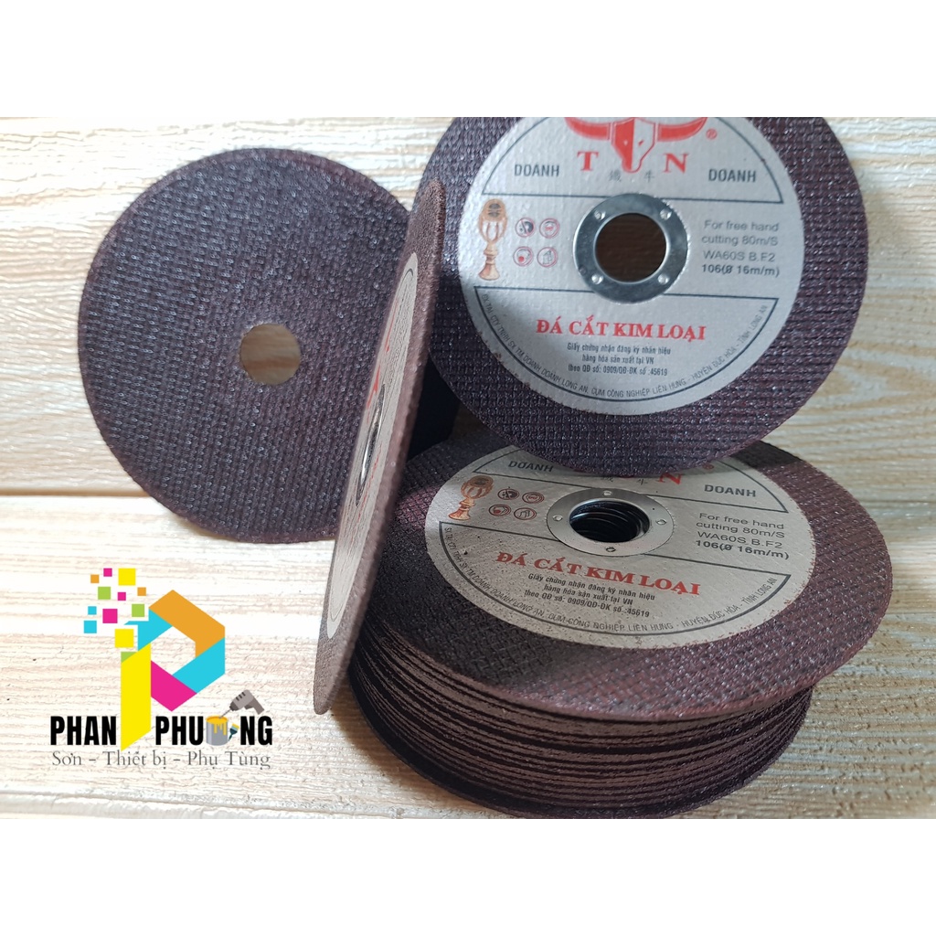 ĐÁ CẮT KIM LOẠI ĐẦU TRÂU TN DOANH DOANH ( Ø 16 X 106mm)[LOẠI 1]