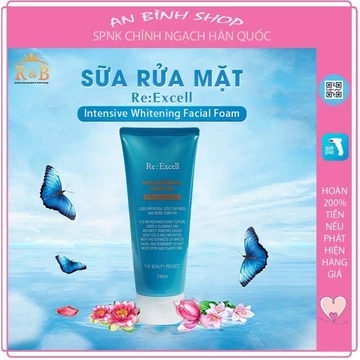 Sữa rửa mặt trắng da Sữa rửa mặt Re: Excell Sữa rửa mặt phục hồi Sữa rửa mặt R&B [TẶNG 1 MẶT NẠ NHAU THAI CỪU HÀN 81K]