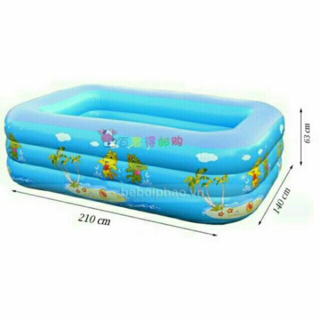 Bể bơi 210cm tặng khách keo và 2 miếng vá bể