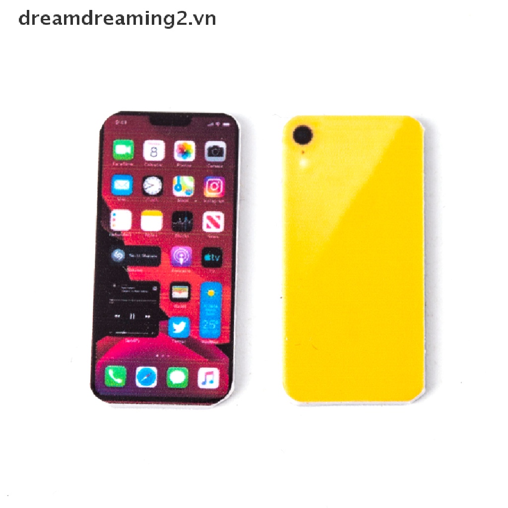 Mô hình điện thoại di động thu nhỏ tỉ lệ 1:12 cho trang trí nhà búp bê