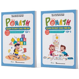 Sách - Combo Pomath Toán tư duy cho trẻ em 7 - 8 tuổi - Giúp con phát triển toàn diện IQ và EQ