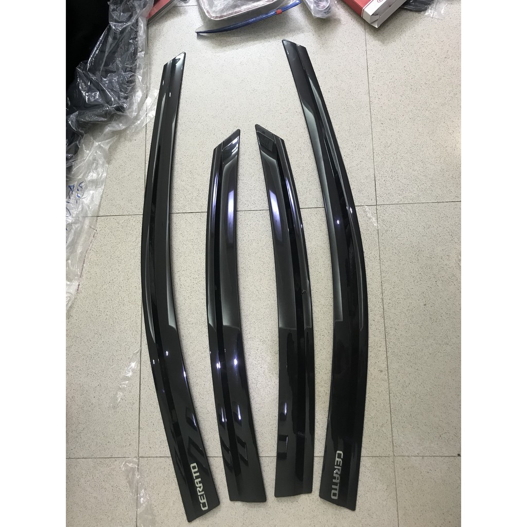 Vè che mưa xe Kia Cerato/ Forte Đời 2008 -2013, 2014 - 2018, 2019 - 2022 Nhựa Đen thái cao cấp, dày dặn, sáng bóng