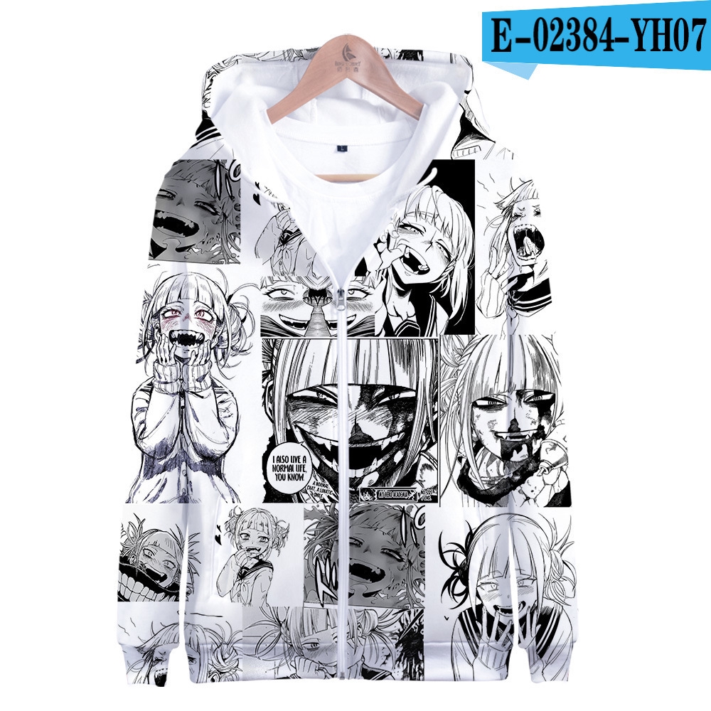 Áo khoác anime mặt 3D Ahegao cho nam và nữ, phù hợp cosplay