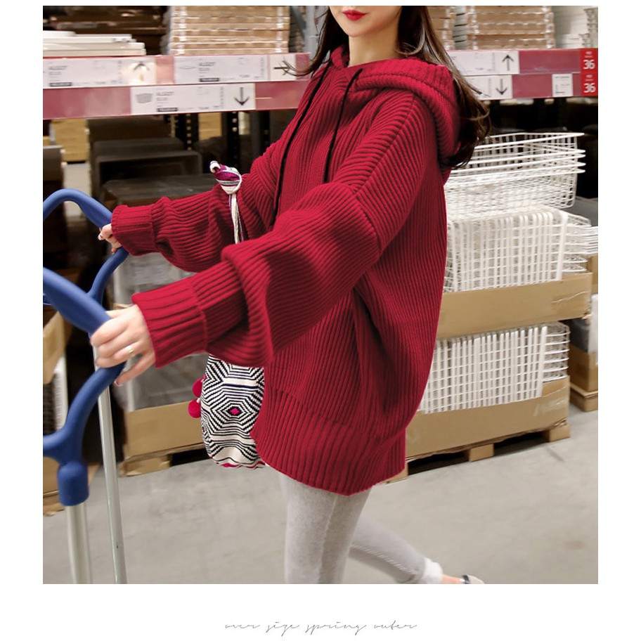 ÁO HOODIE LEN OVER SIZE SIÊU HOT MÙA LẠNH CUỐI NĂM NHÉ