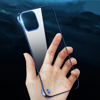 Ốp Điện Thoại Trong Suốt Siêu Mỏng Cho iPhone 12 13 14 15 Pro Max 14 15 Plus Nhựa Trong Suốt Ốp Lưng Cho iPhone 12 13 Mini Silicon Mạ Khung T22