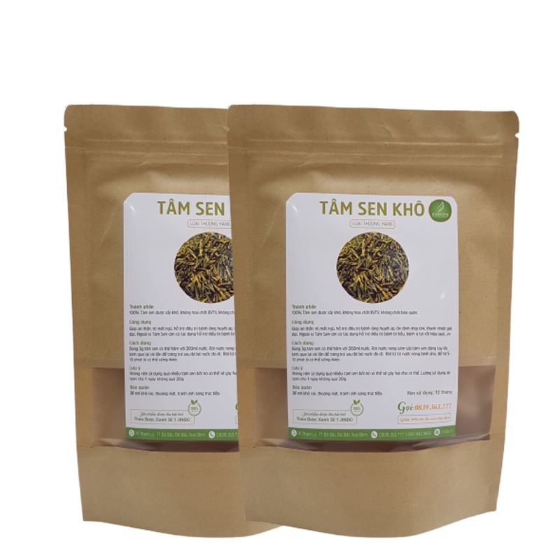 Tâm sen sấy khô (tim sen) JINDO loại thượng hạng 1kg giúp ngủ tốt