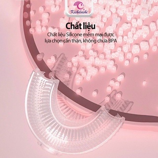 Bàn chải đánh răng cho bé silicone hình chữ U chính hãng kichilachi