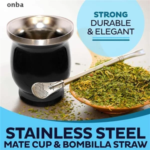Bộ Cốc Uống Trà Onba Yerba Mate Bằng Thép Không Gỉ