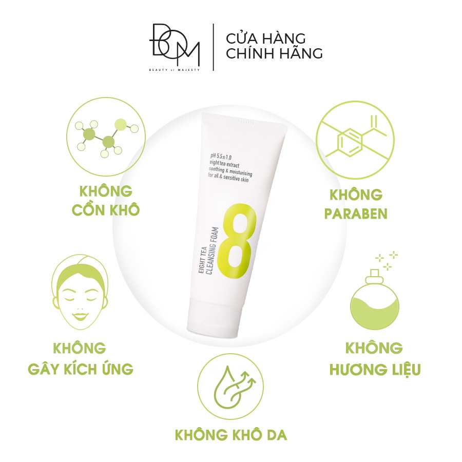 Ảnh Bộ đôi làm sạch và chăm sóc da sữa rửa mặt và tinh chất BOM EIGHT TEA 4