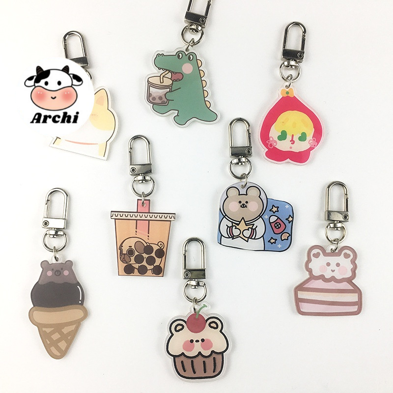 Móc khóa mica hoạt hình ngộ nghĩnh | Shopee Việt Nam