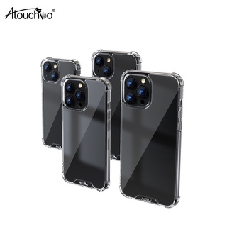 Ốp lưng ATOUCHBO viền mềm lưng kính trong chống sốc cho Iphone 13/13pro/13promax